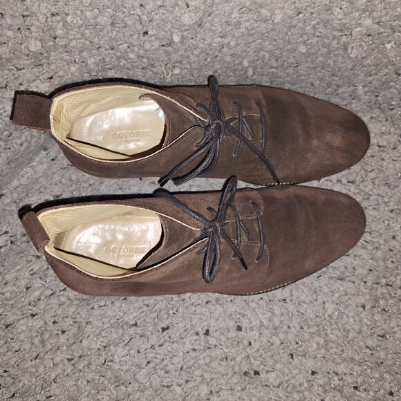 OCTOBRE ÉDITIONS-Brown Suede Chukka/Desert Boots-Size 43/9.5-Excellent - Picture 7 of 9